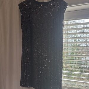 Reitmans Black Sequin Mini Dress
